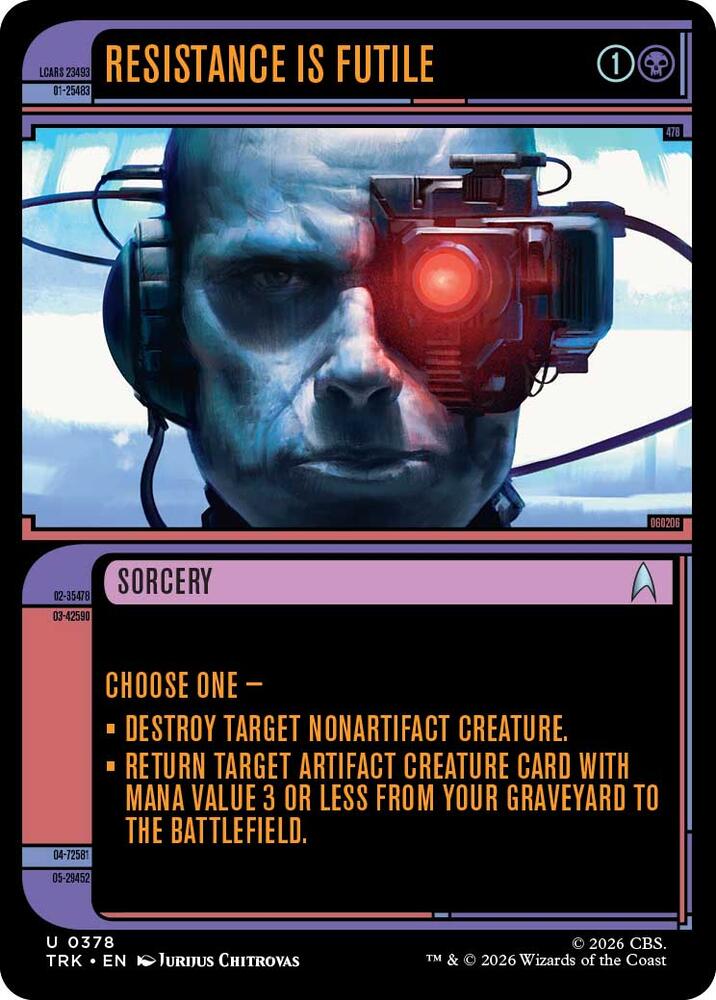 Resistance Is Futile (Showcase) 378 card from Star Trek