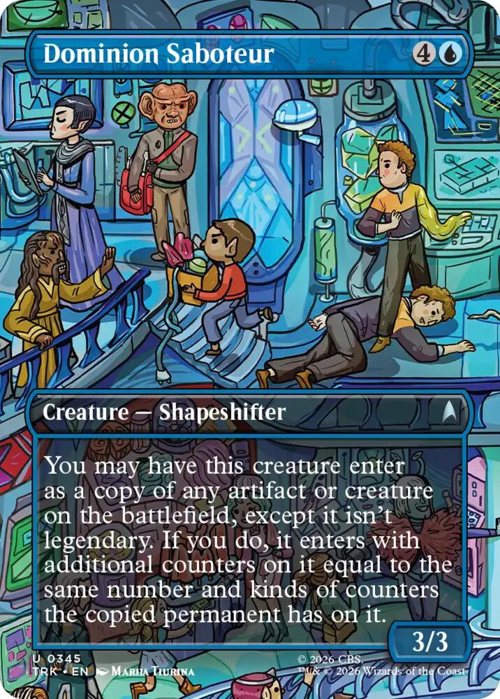 Dominion Saboteur (Borderless) 345 card from Star Trek