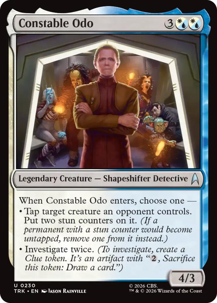 Constable Odo 230 card from Star Trek