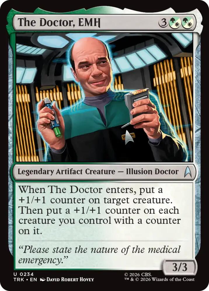 The Doctor, EMH 234 card from Star Trek