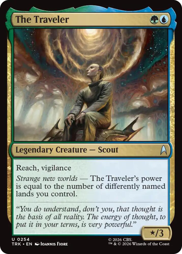 The Traveler 254 card from Star Trek