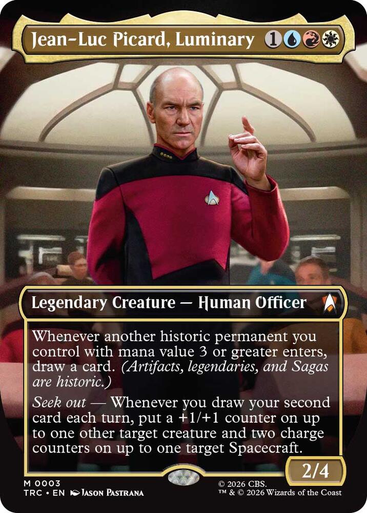 Jean-Luc Picard, Luminary (Borderless) 3 card from Commander: Star Trek