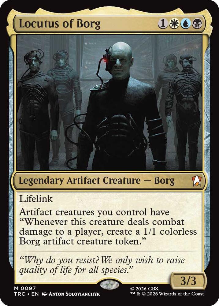 Locutus of Borg 97 card from Commander: Star Trek