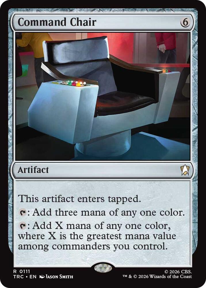 Command Chair 111 card from Commander: Star Trek