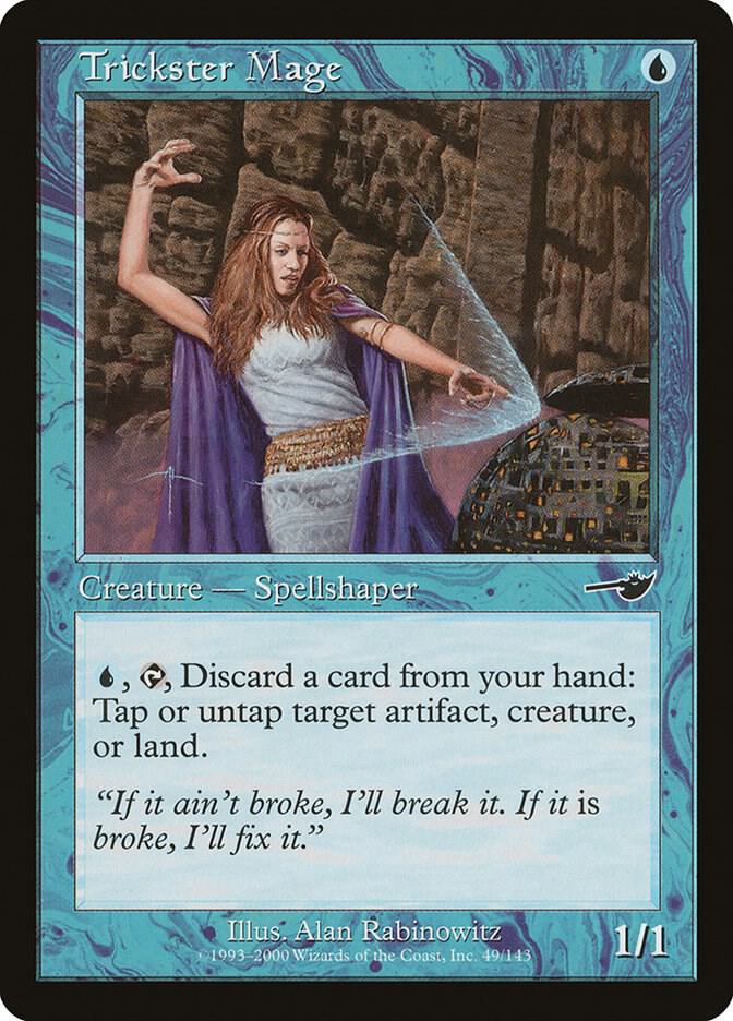 Trickster Mage 49 card from Nemesis