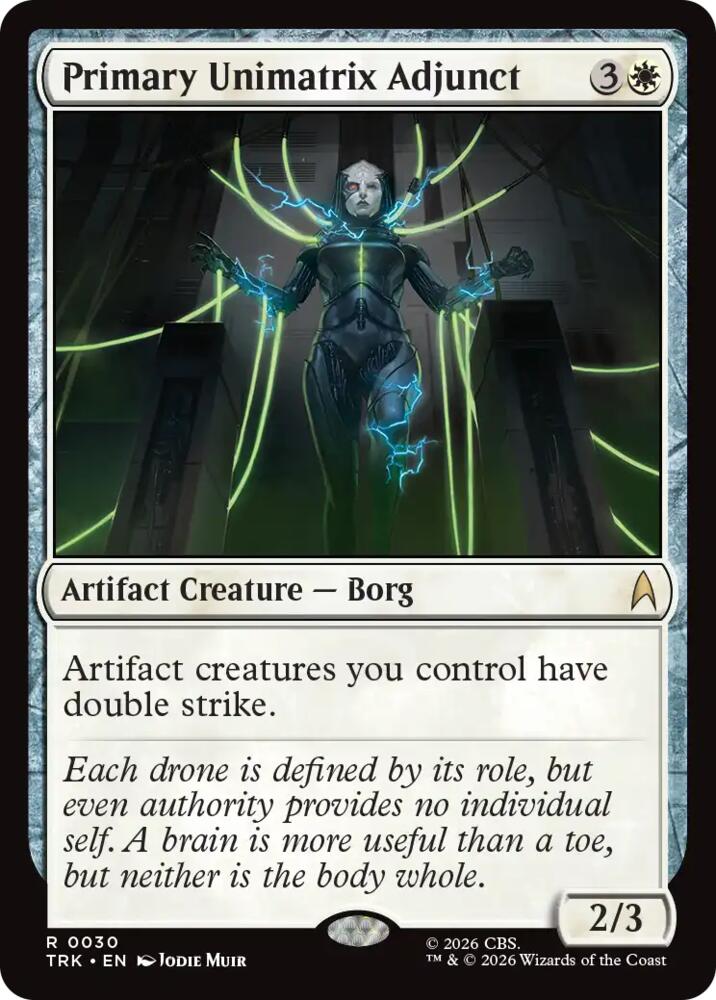 Primary Unimatrix Adjunct 30 card from Star Trek