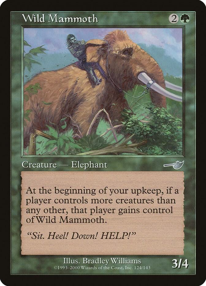 Wild Mammoth 124 card from Nemesis