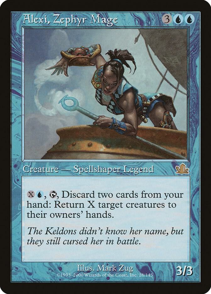 Alexi, Zephyr Mage 28 card from Prophecy