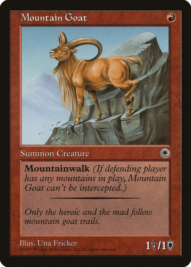 Mountain Goat card from Portal