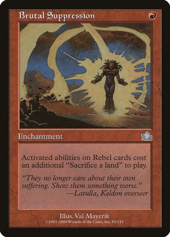 Brutal Suppression 85 card from Prophecy