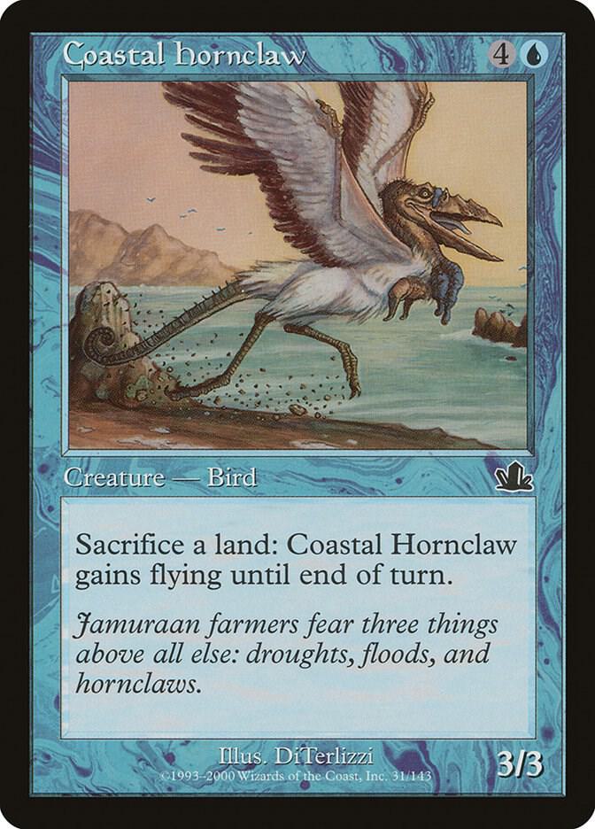 Coastal Hornclaw 31 card from Prophecy