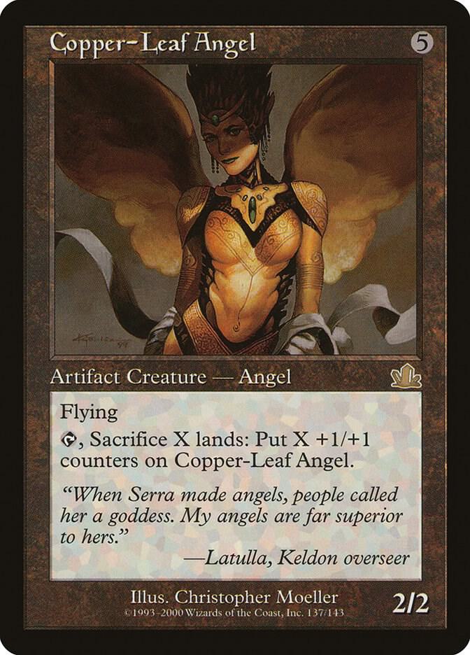 Copper-Leaf Angel 137 card from Prophecy