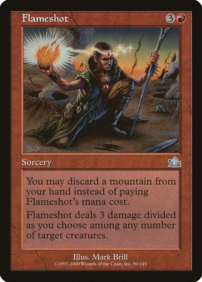 Flameshot 90 card from Prophecy