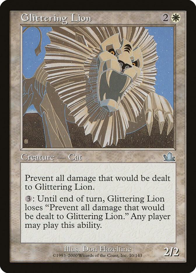 Glittering Lion 10 card from Prophecy