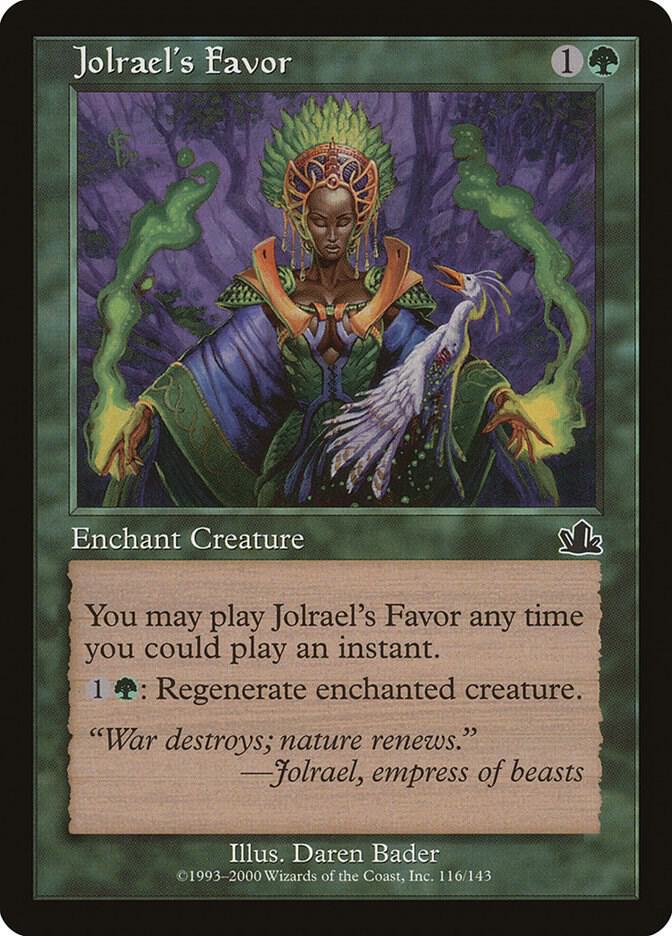 Jolrael's Favor 116 card from Prophecy