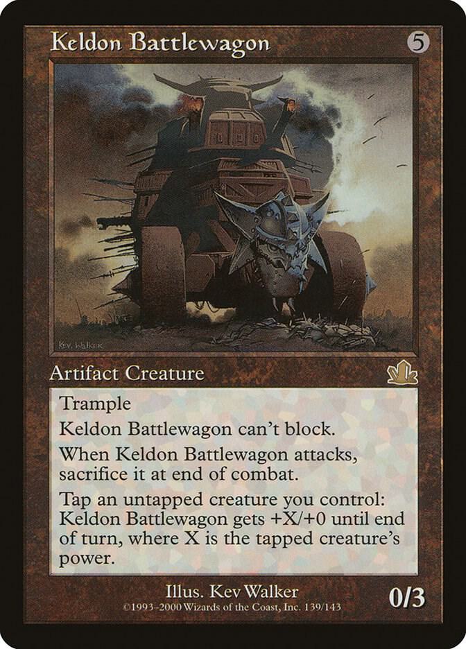 Keldon Battlewagon 139 card from Prophecy