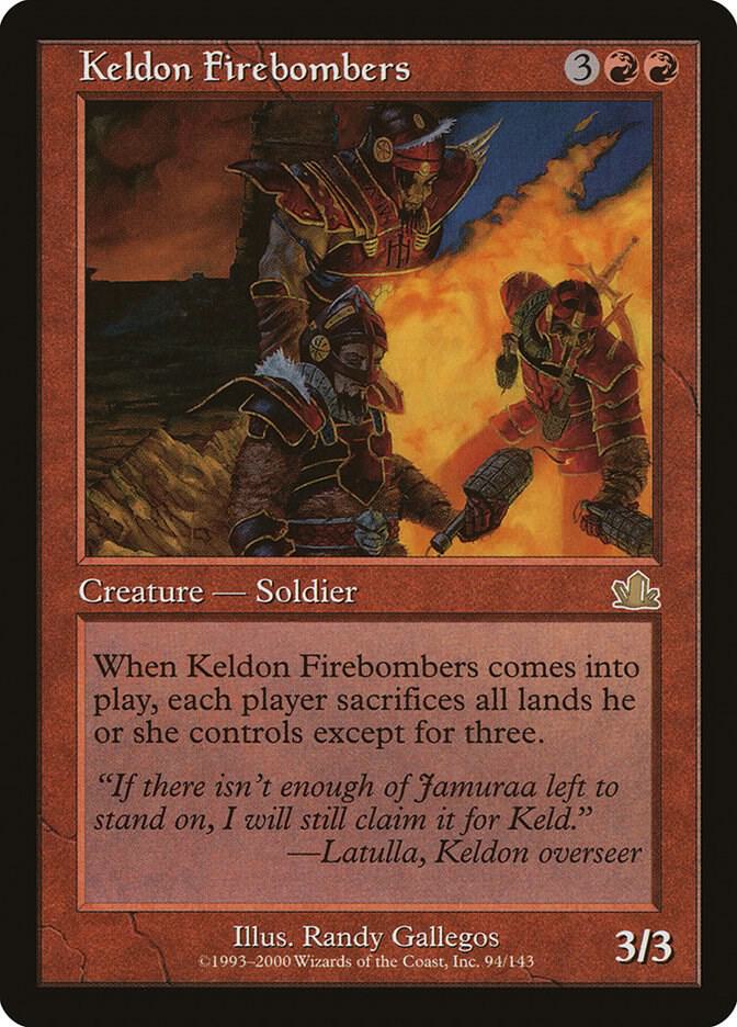 Keldon Firebombers 94 card from Prophecy
