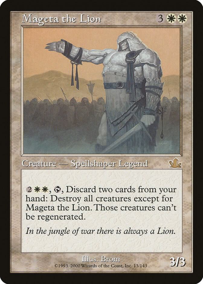 Mageta the Lion 13 card from Prophecy