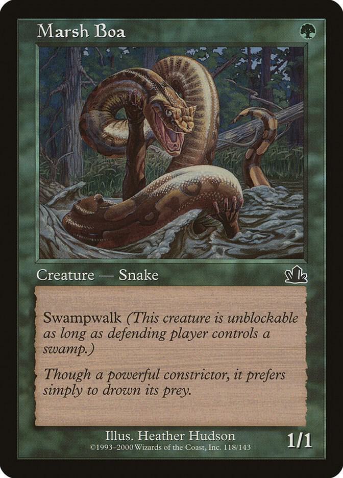 Marsh Boa 118 card from Prophecy
