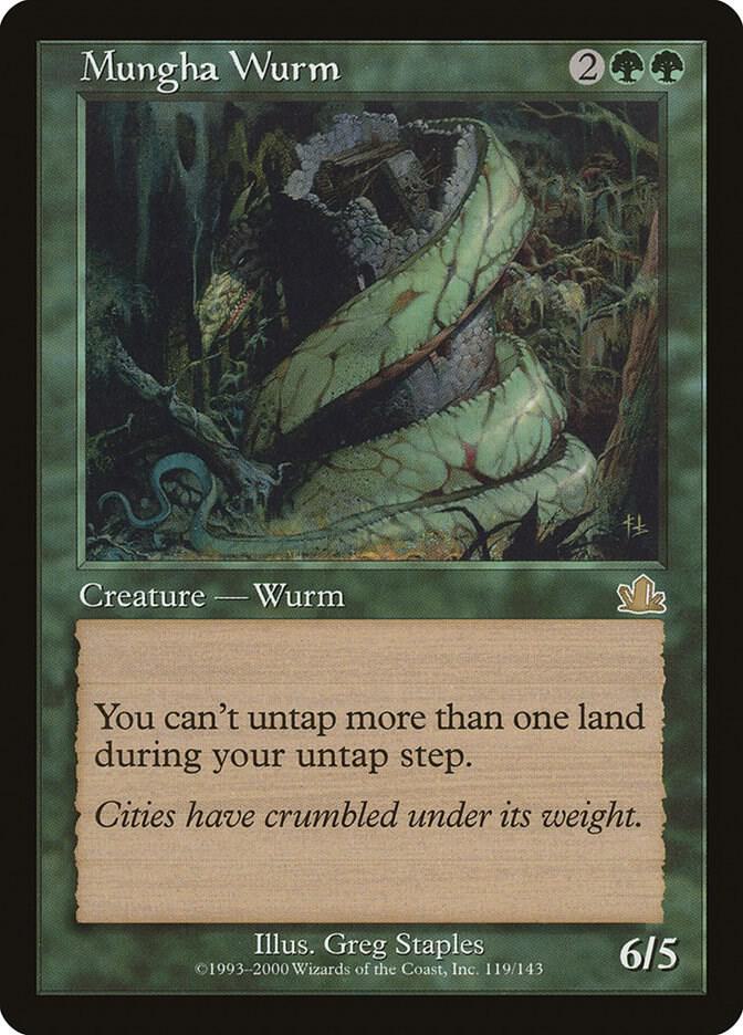 Mungha Wurm 119 card from Prophecy
