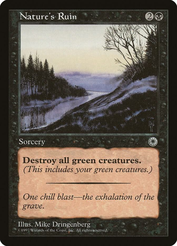 Nature's Ruin card from Portal