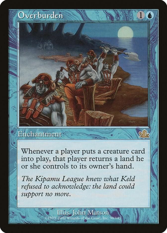 Overburden 39 card from Prophecy
