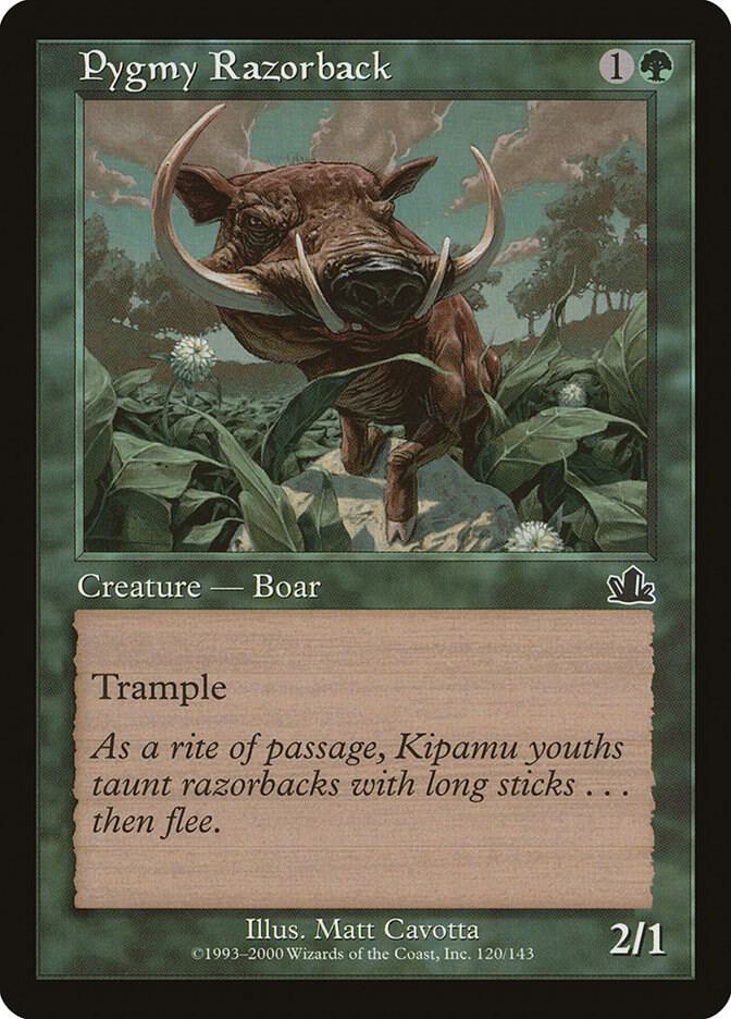 Pygmy Razorback 120 card from Prophecy