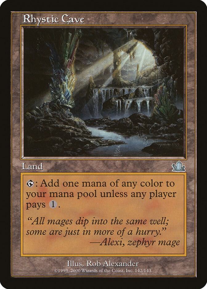 Rhystic Cave 142 card from Prophecy