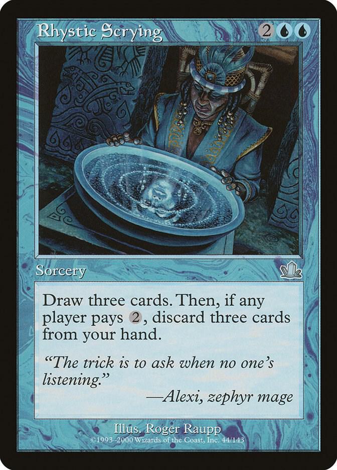 Rhystic Scrying 44 card from Prophecy
