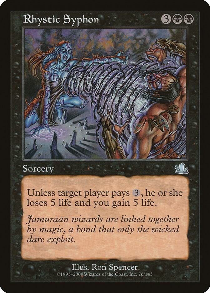 Rhystic Syphon 76 card from Prophecy