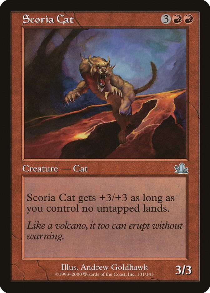Scoria Cat 101 card from Prophecy