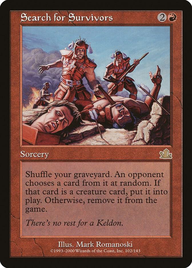 Search for Survivors 102 card from Prophecy