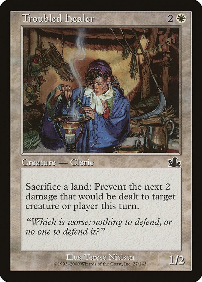 Troubled Healer 27 card from Prophecy