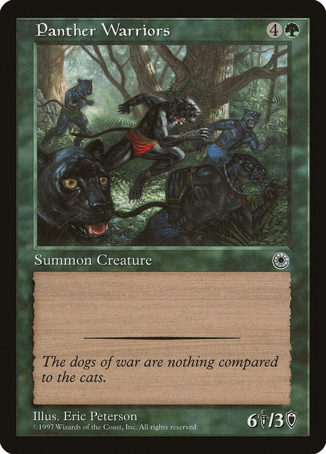 Panther Warriors card from Portal