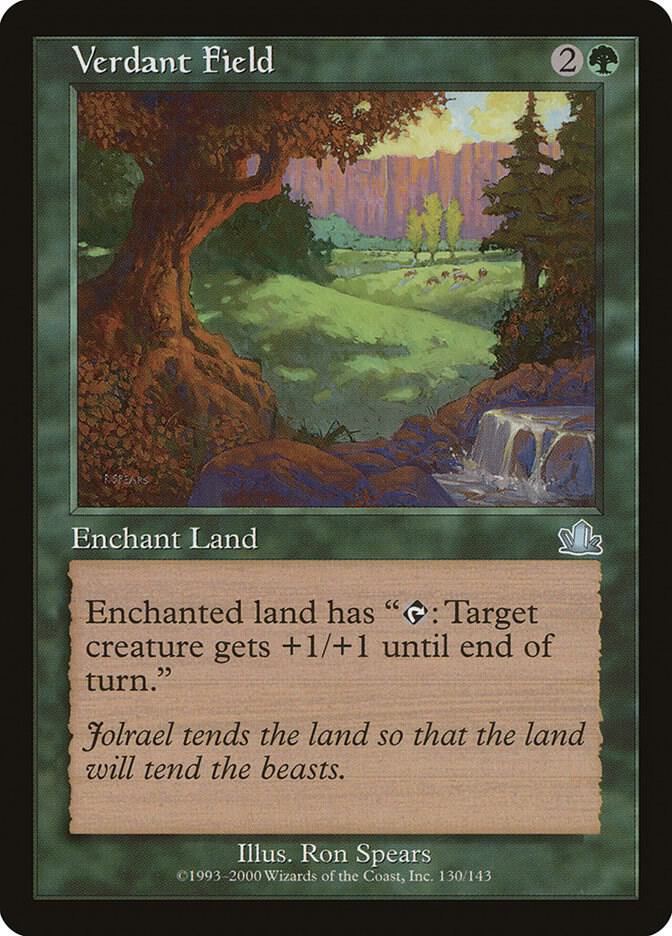 Verdant Field 130 card from Prophecy