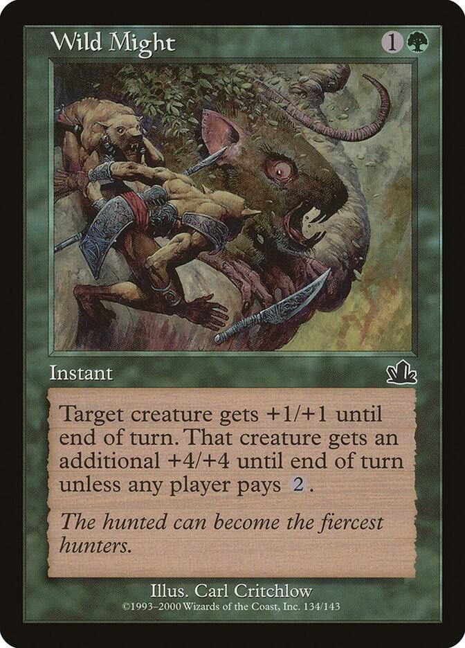 Wild Might 134 card from Prophecy