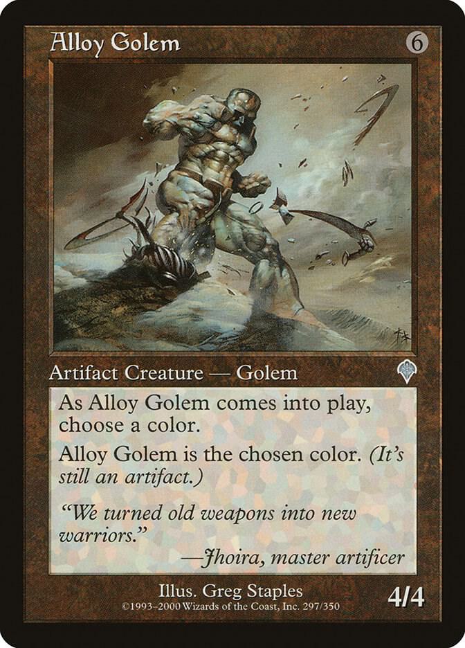 Alloy Golem 297 card from Invasion