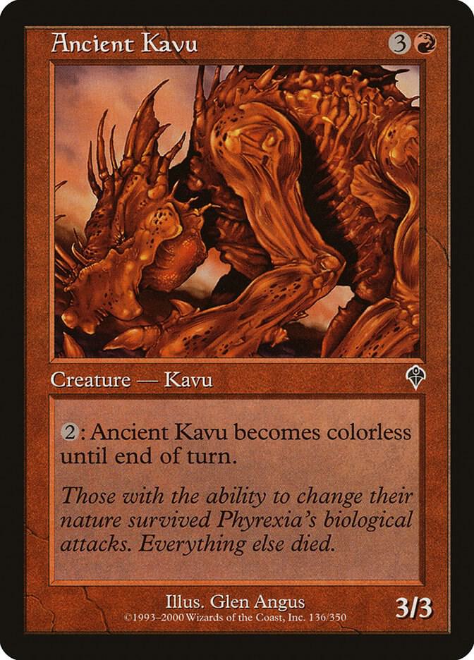 Ancient Kavu 136 card from Invasion
