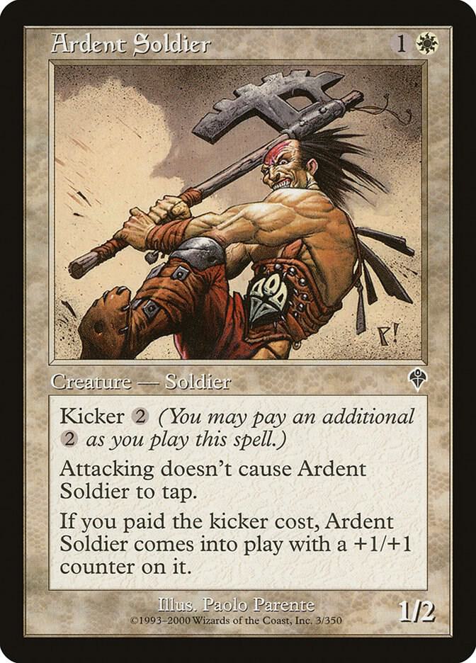 Ardent Soldier 3 card from Invasion