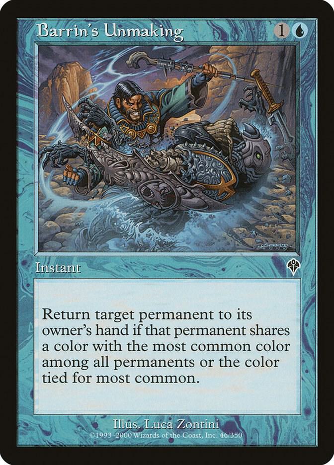 Barrin's Unmaking 46 card from Invasion