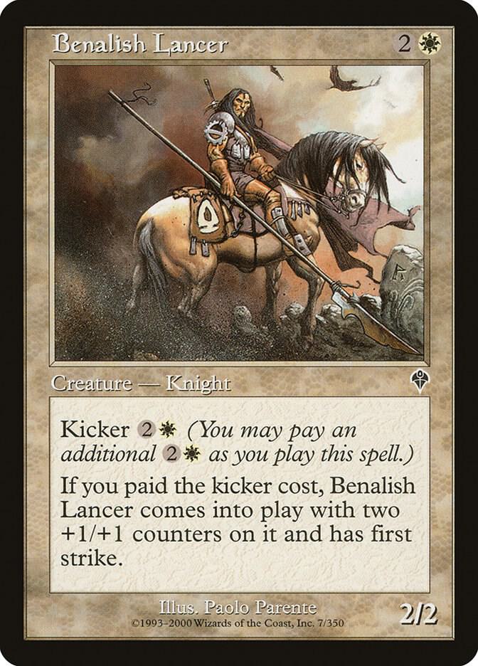 Benalish Lancer 7 card from Invasion