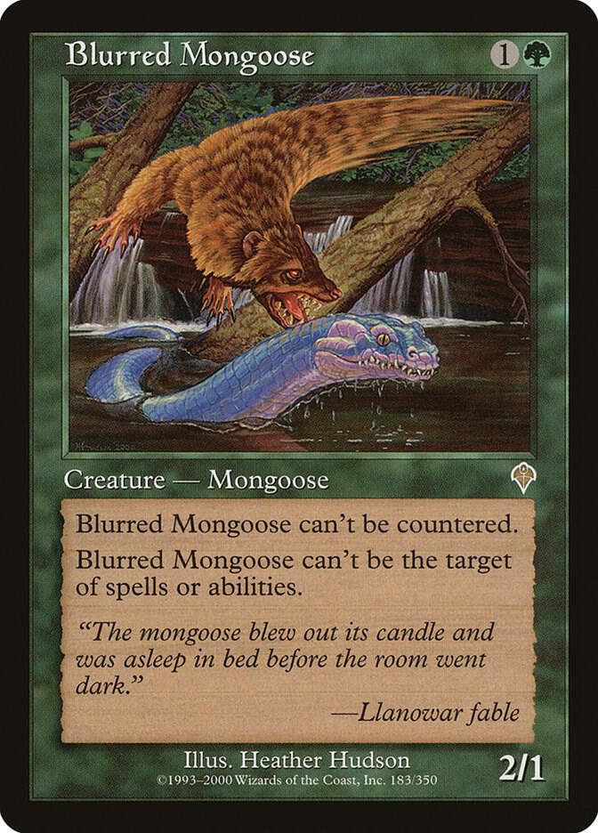 Blurred Mongoose 183 card from Invasion