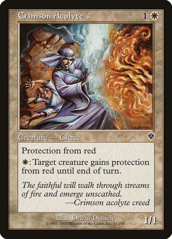 Crimson Acolyte 11 card from Invasion