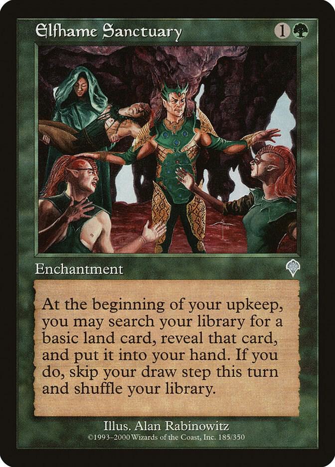 Elfhame Sanctuary 185 card from Invasion