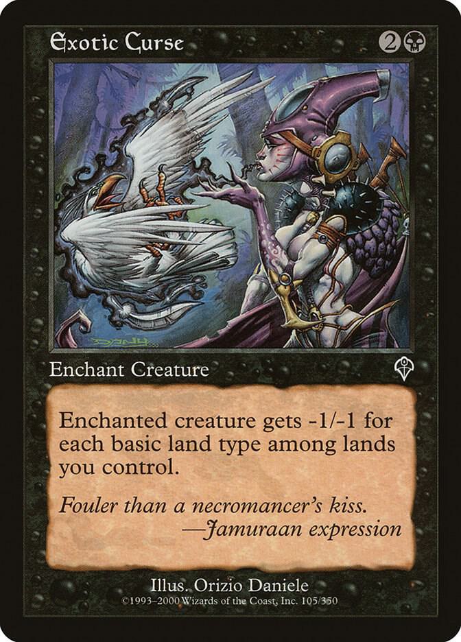 Exotic Curse 105 card from Invasion