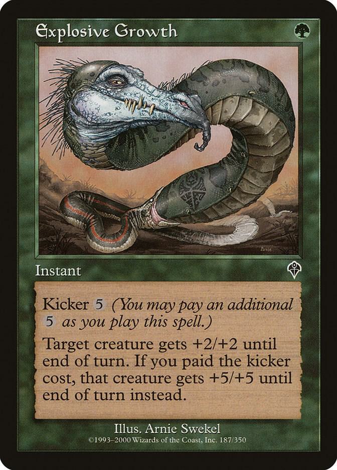 Explosive Growth 187 card from Invasion