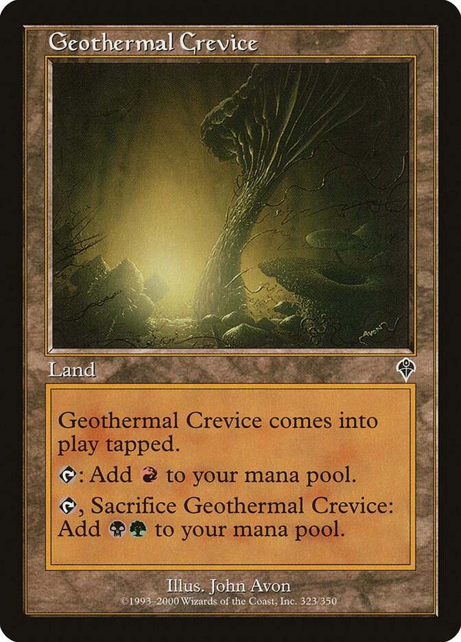 Geothermal Crevice 323 card from Invasion