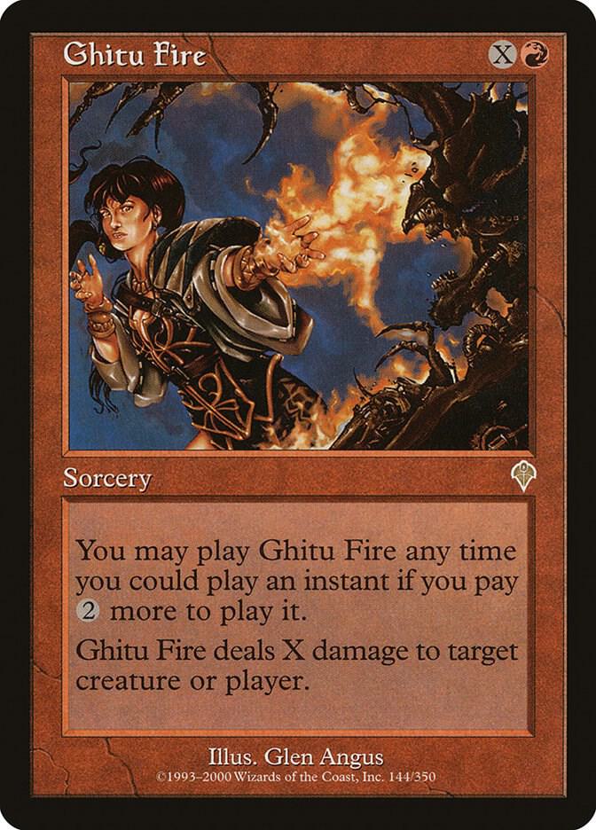 Ghitu Fire 144 card from Invasion