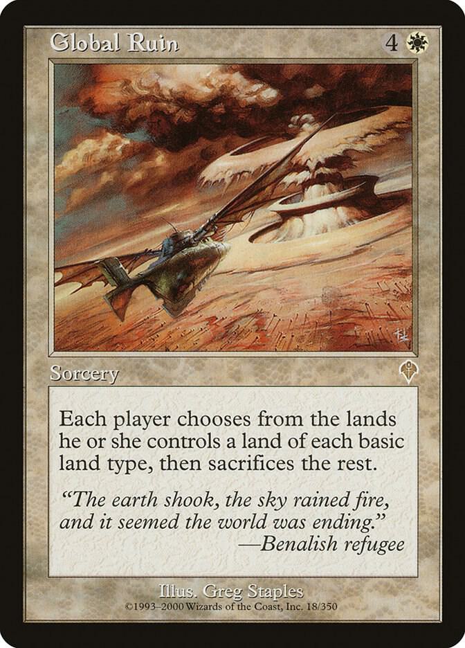 Global Ruin 18 card from Invasion