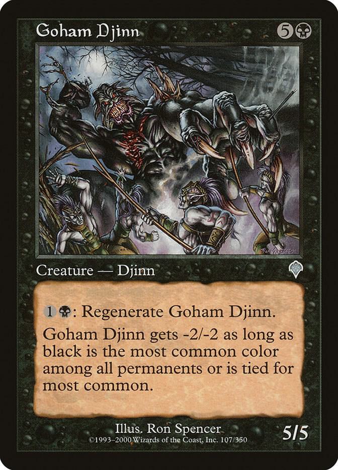Goham Djinn 107 card from Invasion